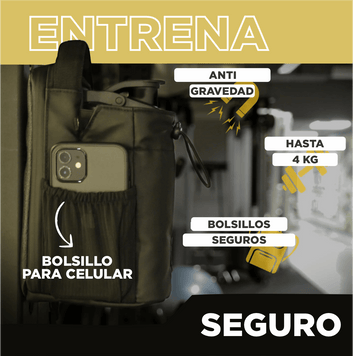 Bolso Magnetico para Gym, Entrena Sin Distracciones, Mantén Todo Seguro y a la Mano